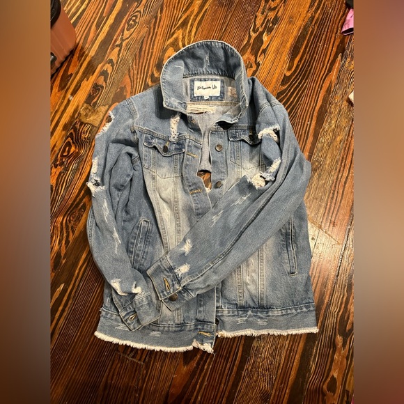 Distressed Denim Jacket - Picture 1 of 3